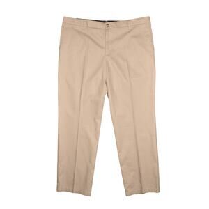 DOCKERS NEW $62 Signature Khaki‎ Flat Front Pant Flex Comfort Waistband Men's 40